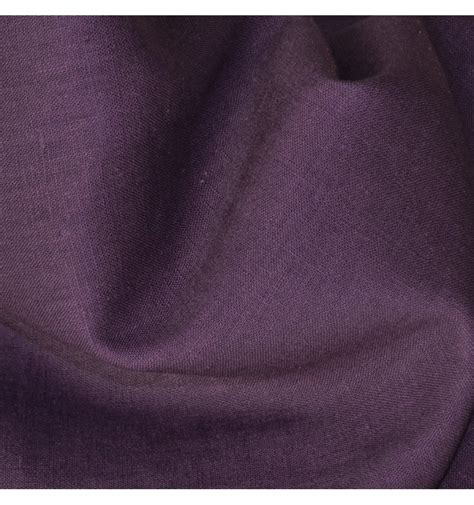 linen aubergine fabric